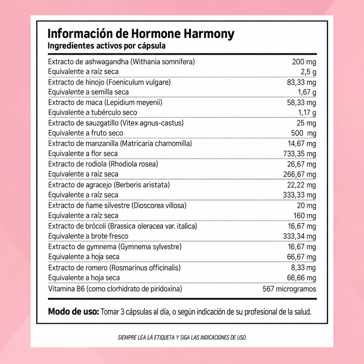 Suplemento de Balance Hormonal| Mejora Tu Vida en 10 dias